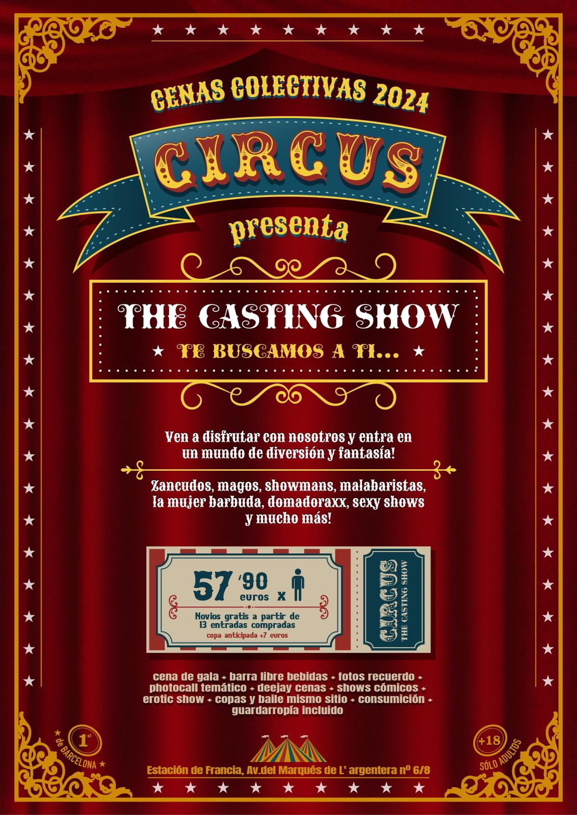 Circus Estacio | Despedidas Colectivas | Cenas Barcelona